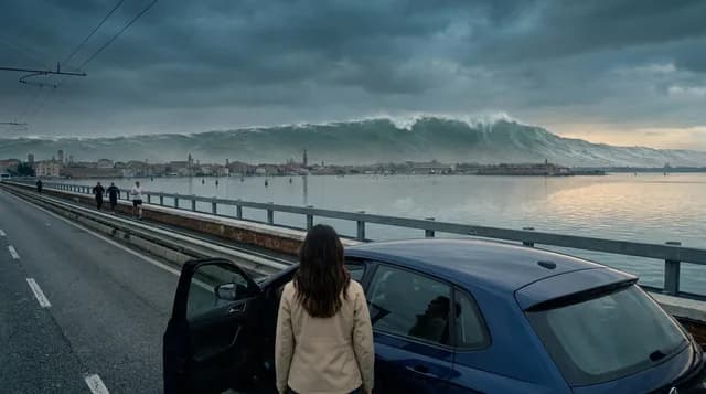 Keyframe · wave on the bridge